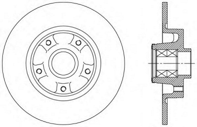 OPEN PARTS bda251330 -  Тормозной диск